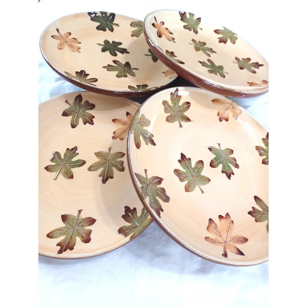 Pottery Barn 4 Harvest Gold 8 1/2